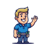 The Sprinkler Guy waving